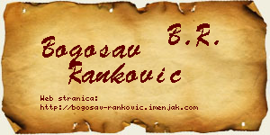 Bogosav Ranković vizit kartica